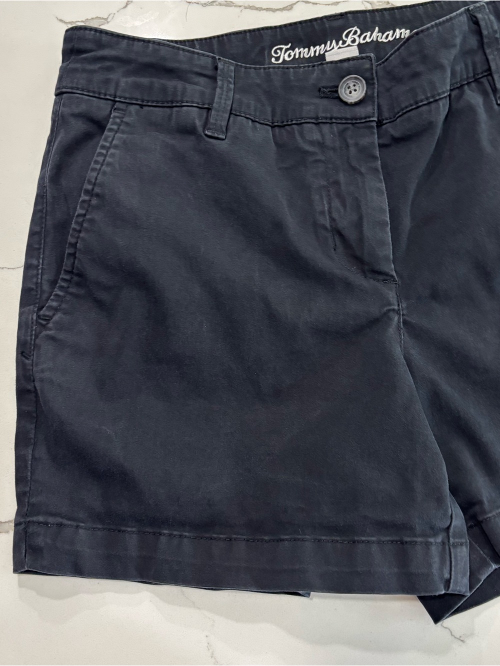 Tommy Bahama Black Soft Twill Cotton Lyocell Women's Casual Chino Shorts Size 4 - Picture 3 of 16